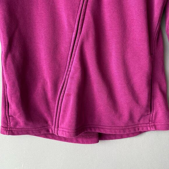 Puma sz L‎ fuchsia pink diagonal zip sweat coat - Picture 3 of 9
